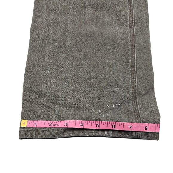 Carhartt Rugged Flex Duck Utility Work Pants Mens 36x34 Gray Relaxed Fit Stains - Picture 12 of 12